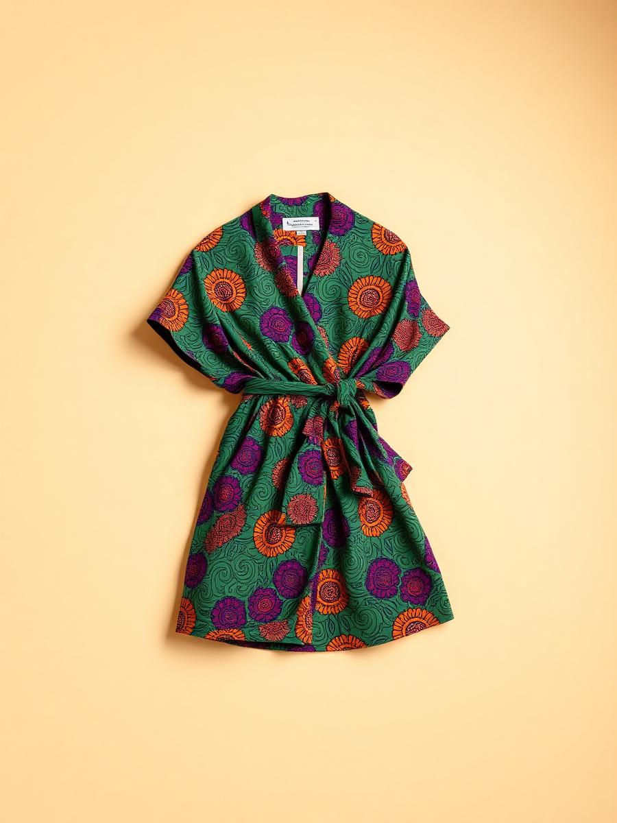 Ankara Wrap Dress